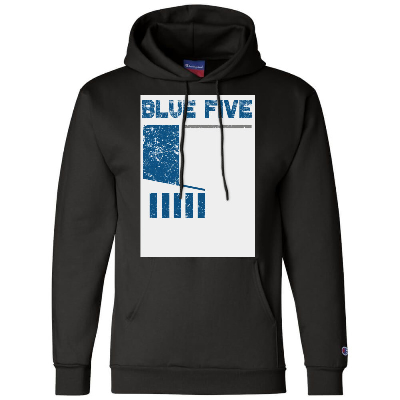 Blue 5 Poster Girl Champion Hoodie by wusuaamorvinc | Artistshot