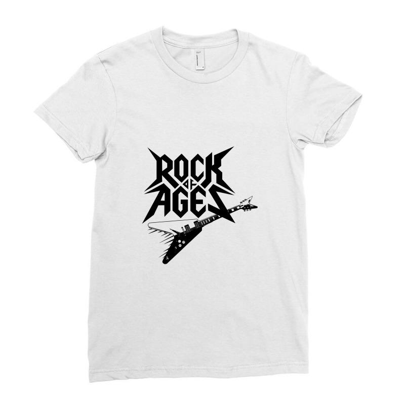 Rock Of Ages Ladies Fitted T-Shirt by jacknow | Artistshot