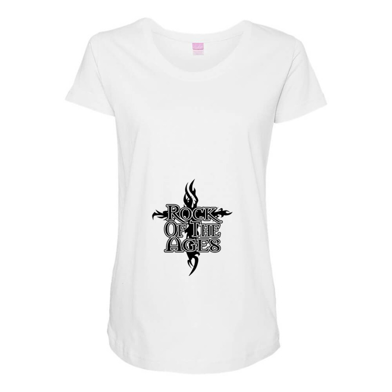 Rock Of Ages Maternity Scoop Neck T-shirt by jacknow | Artistshot