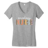 Oncology Nurse Leopard Print Nursing School Women T Shirt Women's V-neck T-shirt | Artistshot