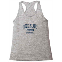 Rock Island Oklahoma Ok Vintage Athletic Sports Design Racerback Tank | Artistshot