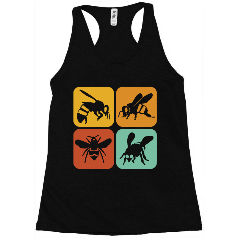 Bee  Retro Bees I Aesthetic I Wild Bee I Bumble Bee Racerback Tank | Artistshot