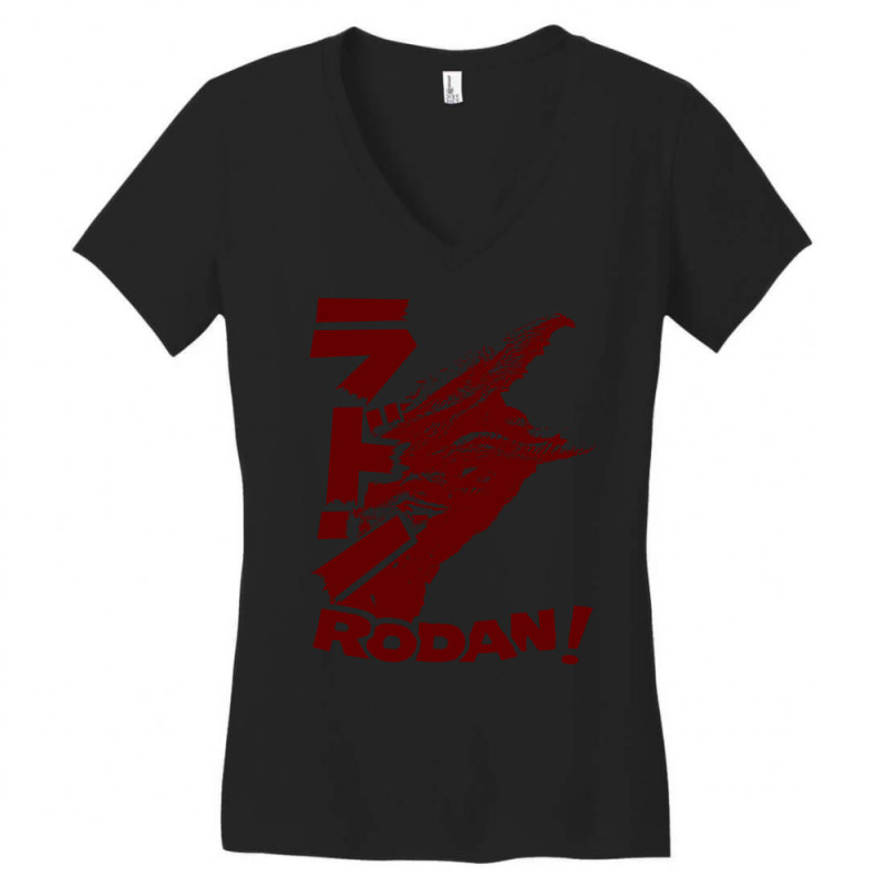 Trending Rodan - Double Text Women's V-Neck T-Shirt by greggjvandervor | Artistshot