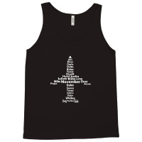 Pilot Phonetic Alphabet Merch Tank Top | Artistshot