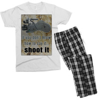 If You Dont Know How You Say It ... Shoot It Classic  80s Hipster Men's T-shirt Pajama Set | Artistshot