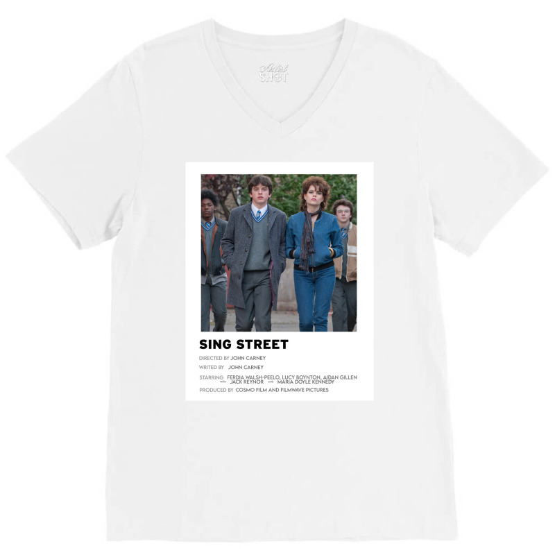 Sing Street Minimalist Poster Classic 70s Vintage V-Neck Tee by modaraayktq | Artistshot