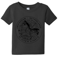 Trending Amsterdam Map Baby Tee | Artistshot