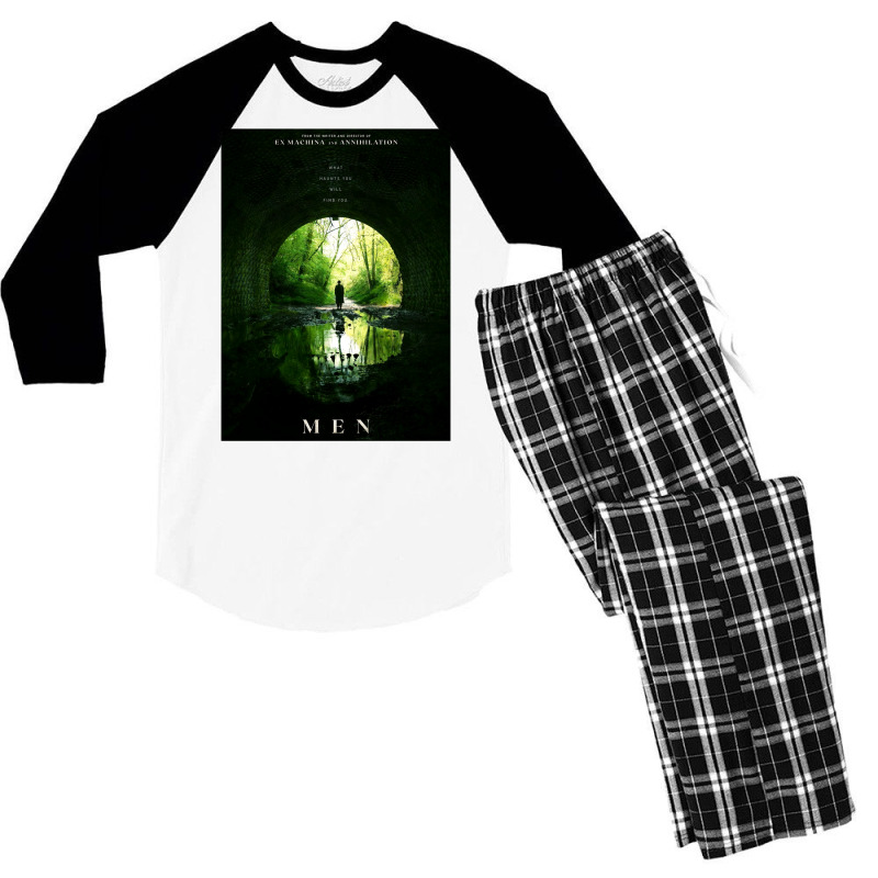 Men Horror Movie  Classic Humor Green Men's 3/4 Sleeve Pajama Set | Artistshot