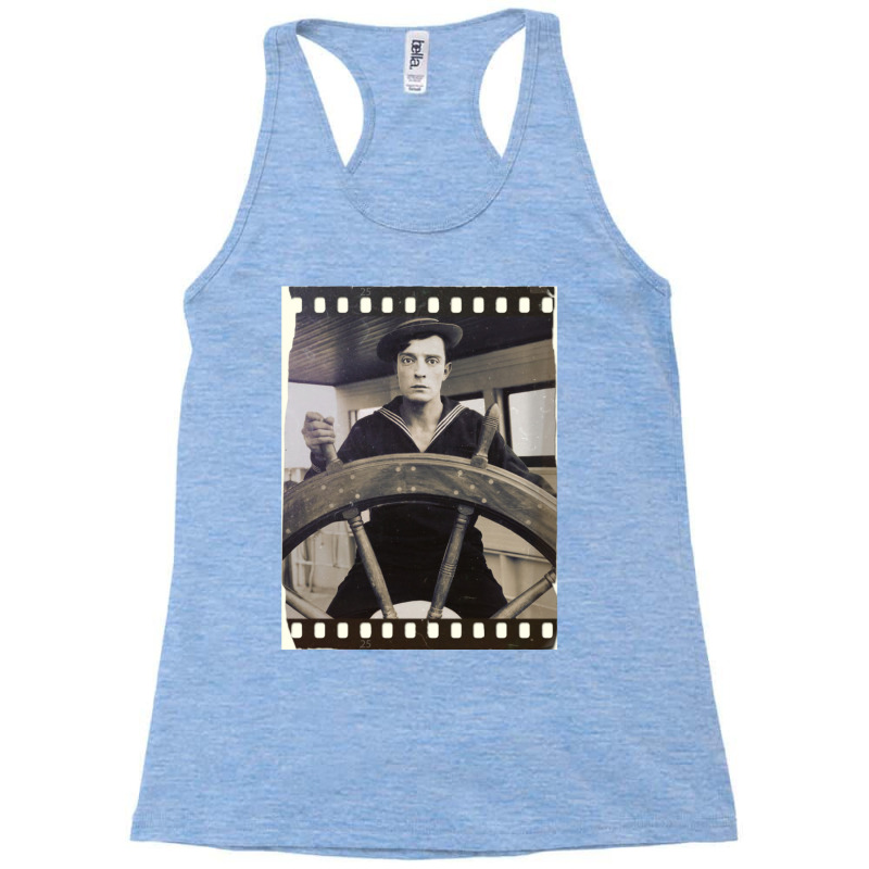 Buster Keaton  The Navigator  Film  D23 Classic  Yellow Green Racerback Tank by jopiisaziaht | Artistshot