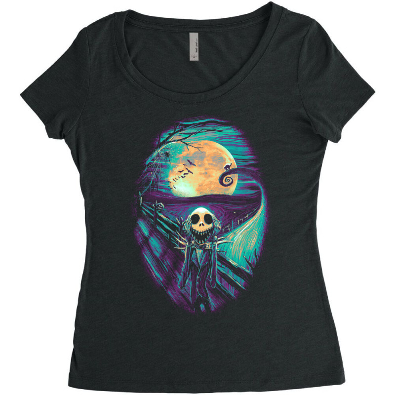 The Scream Before Christmas Women's Triblend Scoop T-shirt by mongouoromong | Artistshot