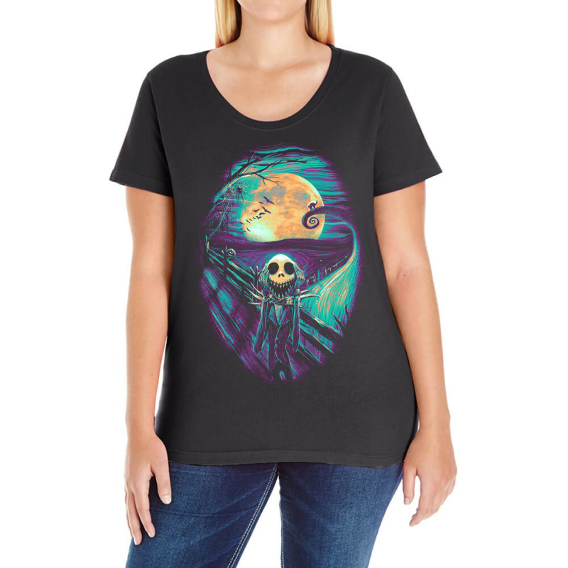 The Scream Before Christmas Ladies Curvy T-Shirt by mongouoromong | Artistshot