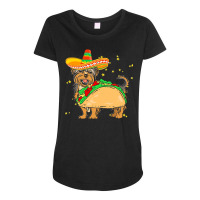 Cinco De Mayo T  Shirt Sombrero Yorkshire Terrier Dog Tacos Cinco De M Maternity Scoop Neck T-shirt | Artistshot