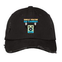 Smile Youre On Camera  Classic  Boy Hipster Vintage Cap | Artistshot