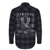 Timpani Kettle Drum Vintage Patent Timpanist Drawing Print Flannel Shirt | Artistshot