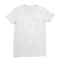 Timpani Kettle Drum Vintage Patent Timpanist Drawing Print Ladies Fitted T-shirt | Artistshot