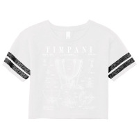 Timpani Kettle Drum Vintage Patent Timpanist Drawing Print Scorecard Crop Tee | Artistshot