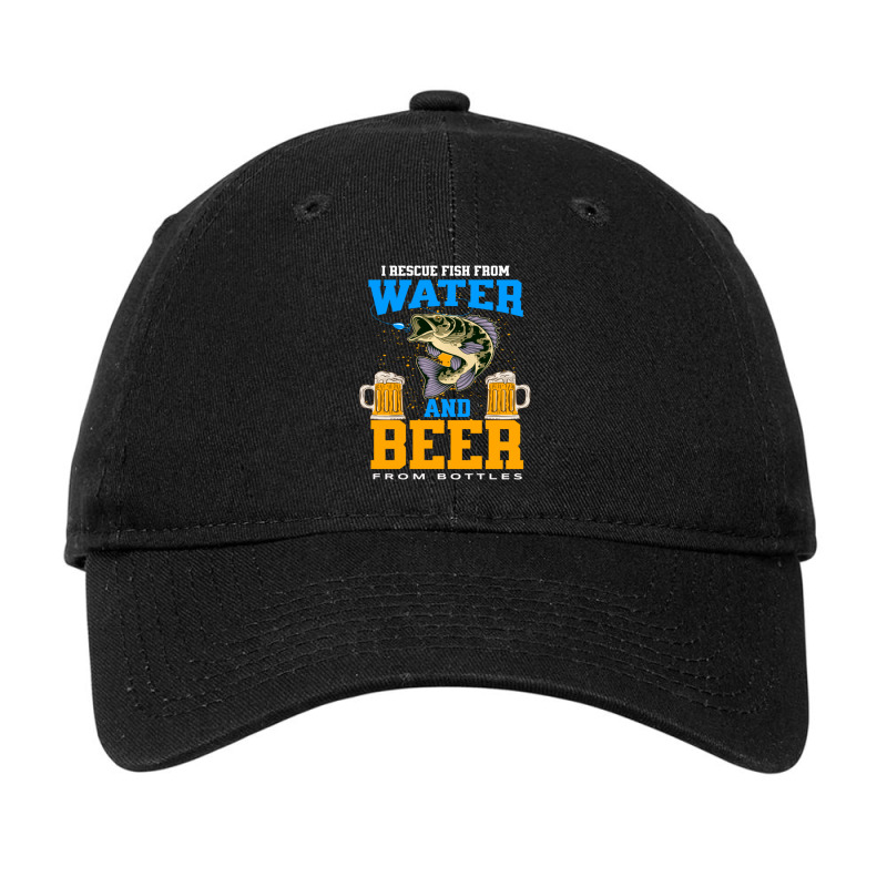 Hot Trend I Rescue Fish From Water And Beer From Bottles Fishing Gear Adjustable Cap by Berrios Crisp | Artistshot