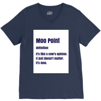 Moo Point Poster Nature V-neck Tee | Artistshot