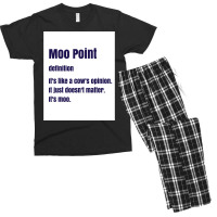 Moo Point Poster Nature Men's T-shirt Pajama Set | Artistshot