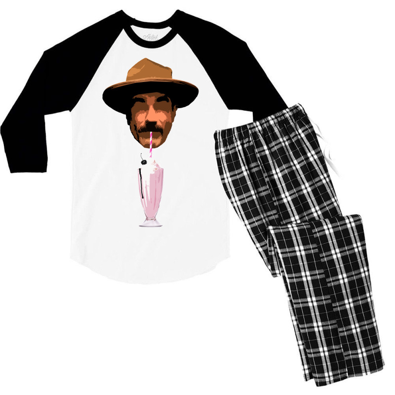 There Will Be Blood   Oil Milkshake Men's 3/4 Sleeve Pajama Set by mongouoromong | Artistshot