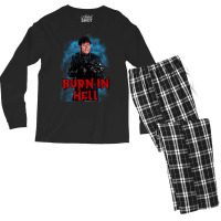 Burn In Hell 1 Men's Long Sleeve Pajama Set | Artistshot