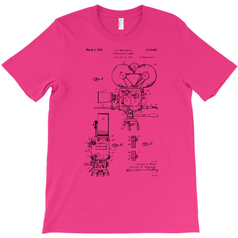 Movie Film Camera Patent S 1937  Love Girl T-shirt | Artistshot