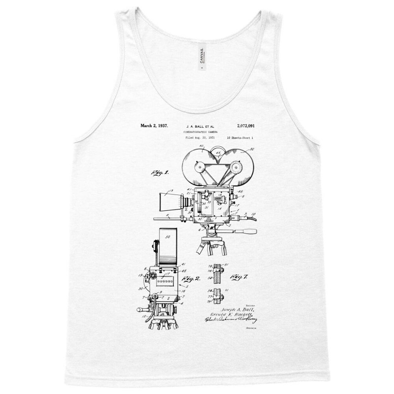 Movie Film Camera Patent S 1937  Love Girl Tank Top | Artistshot