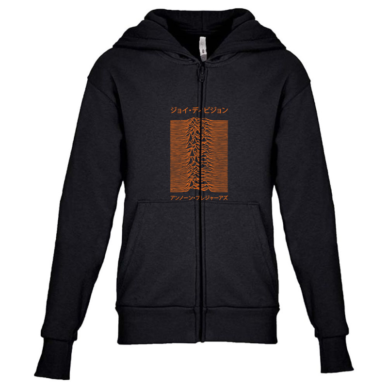 Joy Division   Unknown Pleasures   Japanese Youth Zipper Hoodie by fafaraze | Artistshot