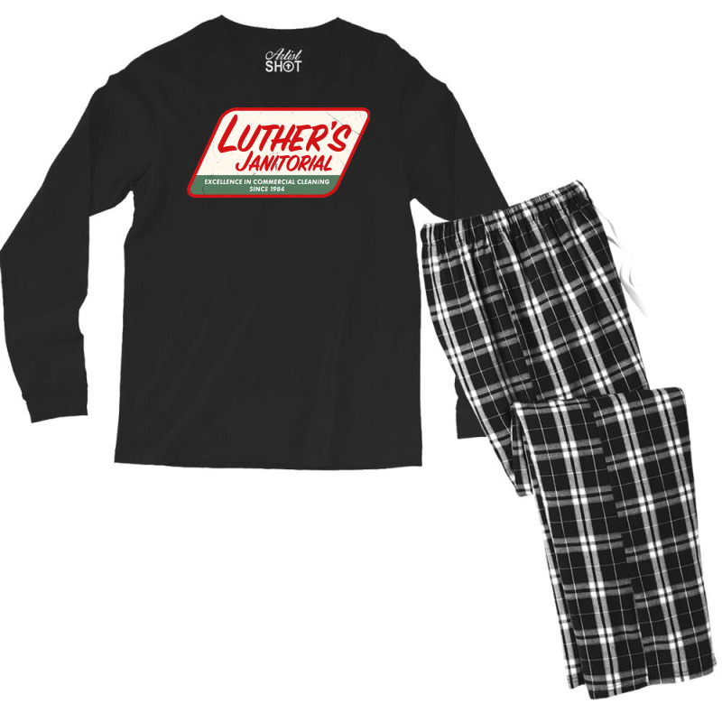 Luther’s Janitorial  Aesthetic Cool Men's Long Sleeve Pajama Set by leivysnghitu7 | Artistshot