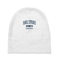 Rawls Springs Mississippi Ms Vintage Athletic Sports Design Baby Beanies | Artistshot