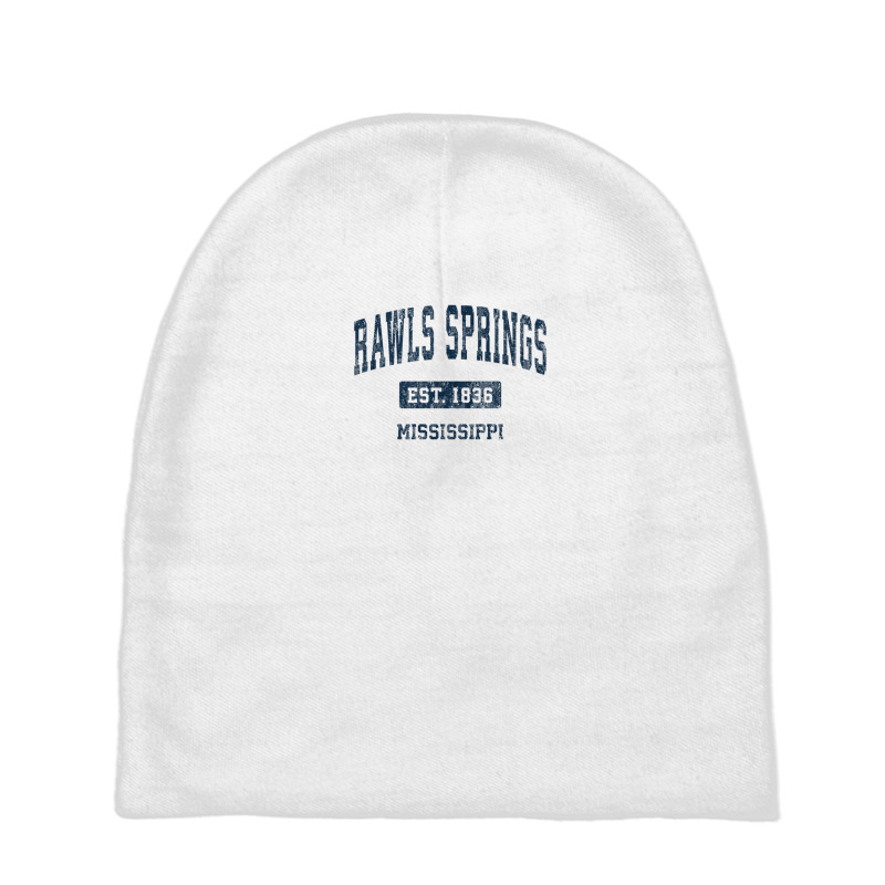 Rawls Springs Mississippi Ms Vintage Athletic Sports Design Baby Beanies | Artistshot