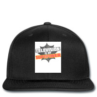 Television Is My Superpower Poster Nature Printed Hat | Artistshot