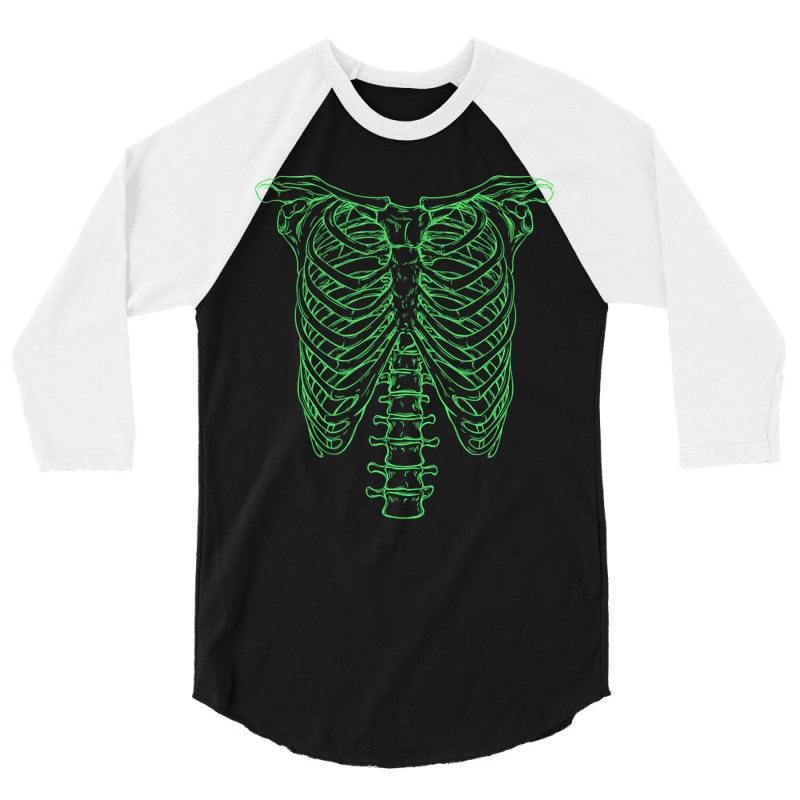 Limited Edition Green Skeleton Rib Cage - Spinal Tap 3/4 Sleeve Shirt | Artistshot