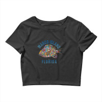 Trending Marco Island, Florida Beach Souvenir Illustration Crop Top | Artistshot