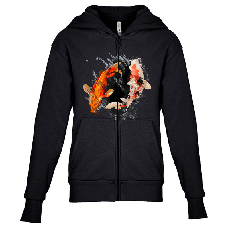 Trending Japanese Koi Fish I Koi Carp Pond Japan Tattoo Youth Zipper Hoodie | Artistshot