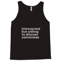 But Willing To Discuss Cantonese In Watercolor Tank Top | Artistshot