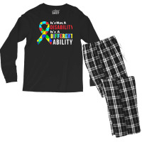 Autism Awareness T  Shirt Autism Is Not A Disability It's A Different Men's Long Sleeve Pajama Set | Artistshot