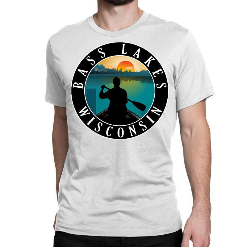 Bass Lakes Lake Wisconsin T  Shirt Bass Lakes Wisconsin Canoeing T  Sh Classic T-shirt | Artistshot