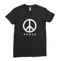 Peace Symbol Ladies Fitted T-shirt | Artistshot