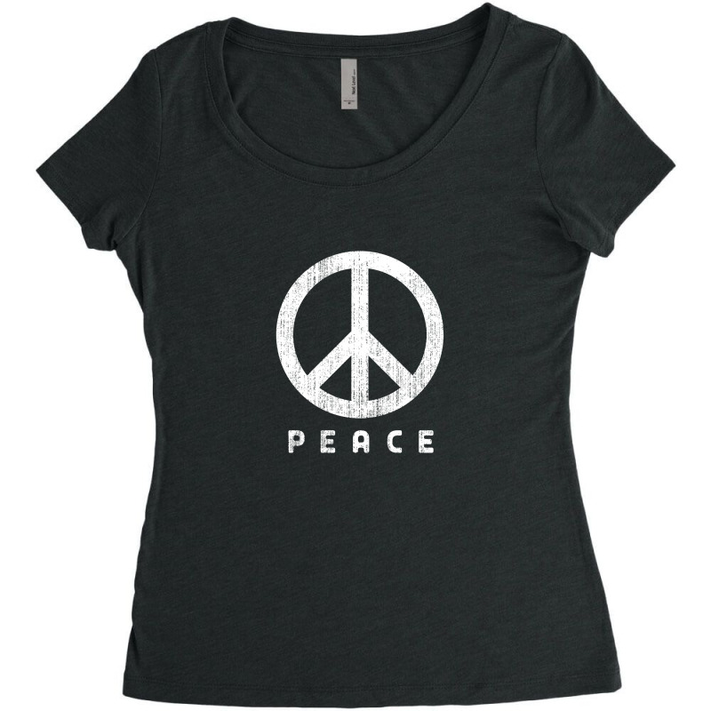 Peace Symbol Women's Triblend Scoop T-shirt | Artistshot