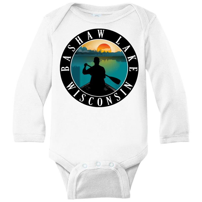 Bashaw Lake Lake Wisconsin T  Shirt Bashaw Lake Wisconsin Canoeing T Long Sleeve Baby Bodysuit | Artistshot