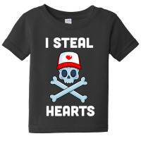 I Steal Hearts T Valentines Day Dinosaur Boys Kid (24) Baby Tee | Artistshot