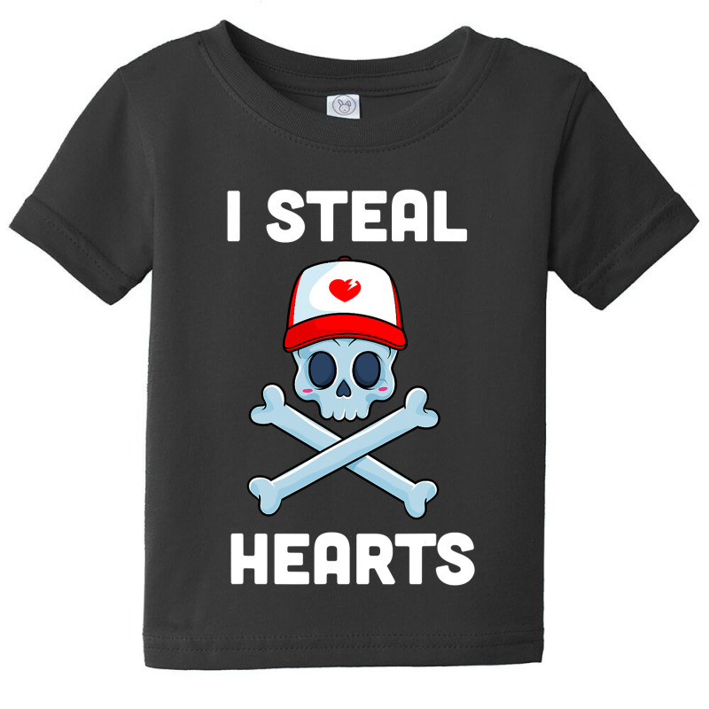 I Steal Hearts T Valentines Day Dinosaur Boys Kid (24) Baby Tee | Artistshot