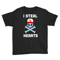 I Steal Hearts T Valentines Day Dinosaur Boys Kid (24) Youth Tee | Artistshot