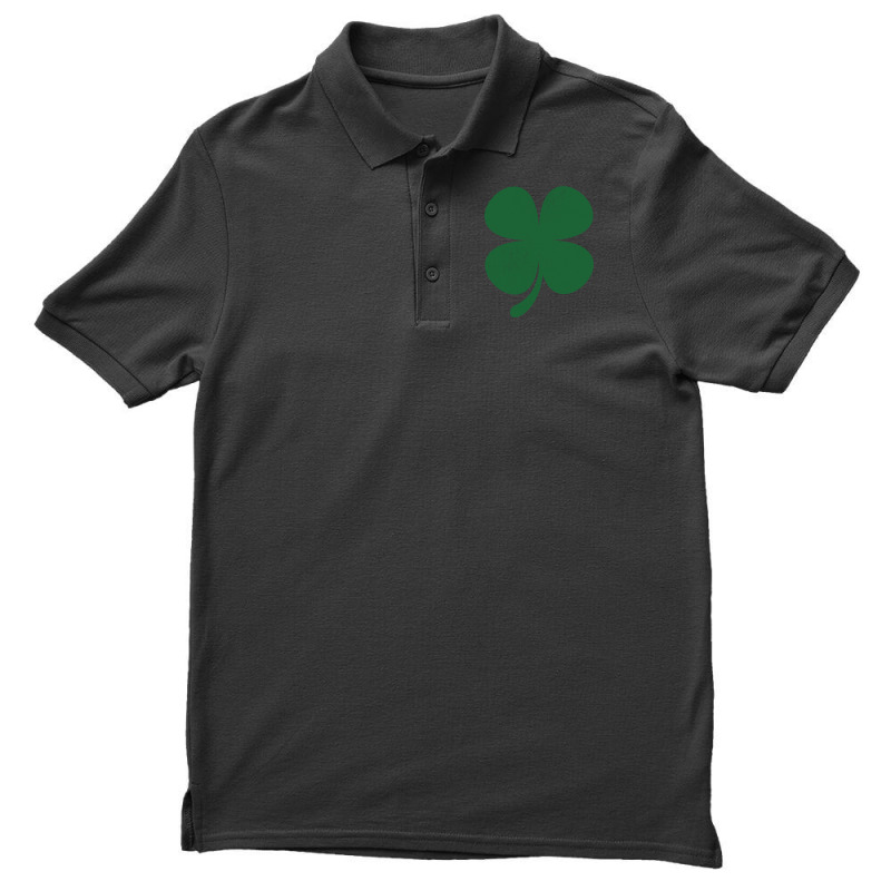 Distressed Green Four Leaf Clover Saint Patrick S Day Lover Men's Polo Shirt | Artistshot