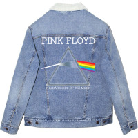 The Dark Side Of The Moon Unisex Sherpa-lined Denim Jacket | Artistshot