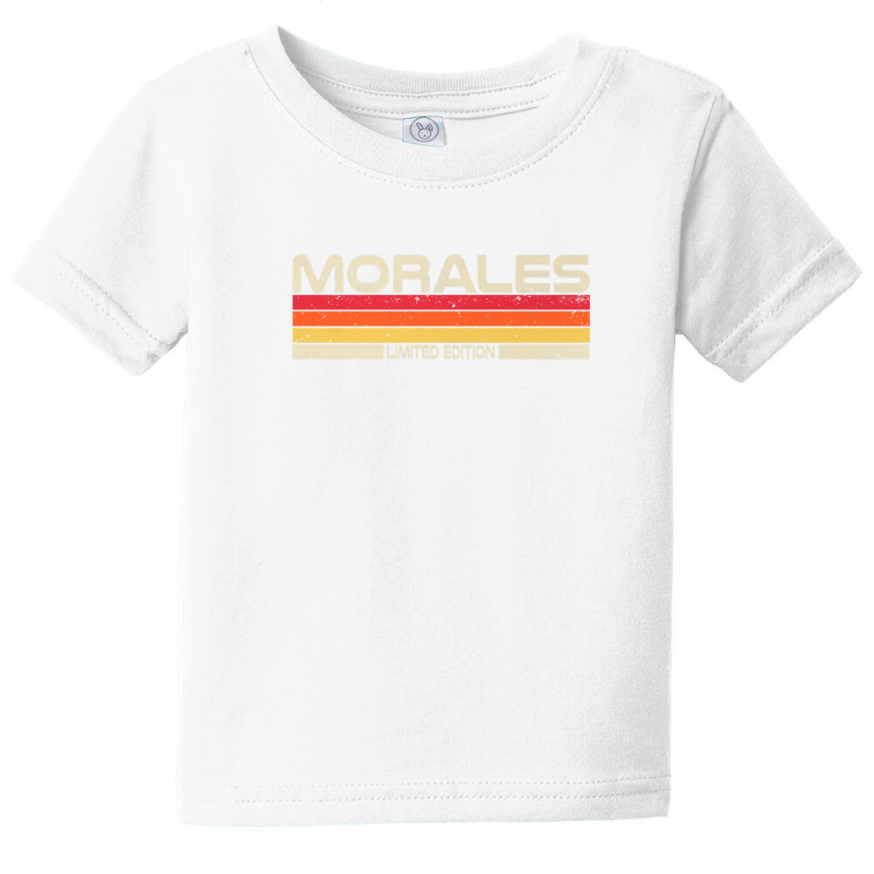 Morales Surname Birthday Family Reunion 80s 90s Sunset Baby Tee by alonentjimi9 | Artistshot