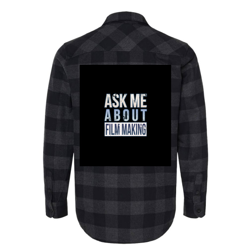 Ask Me About Film Making Sleeveless Travel Boy Flannel Shirt | Artistshot