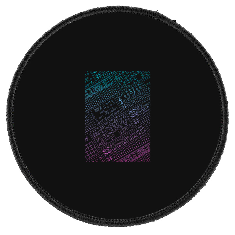 Synthesizer For Dj And Electronic Musician Classic Round Patch | Artistshot