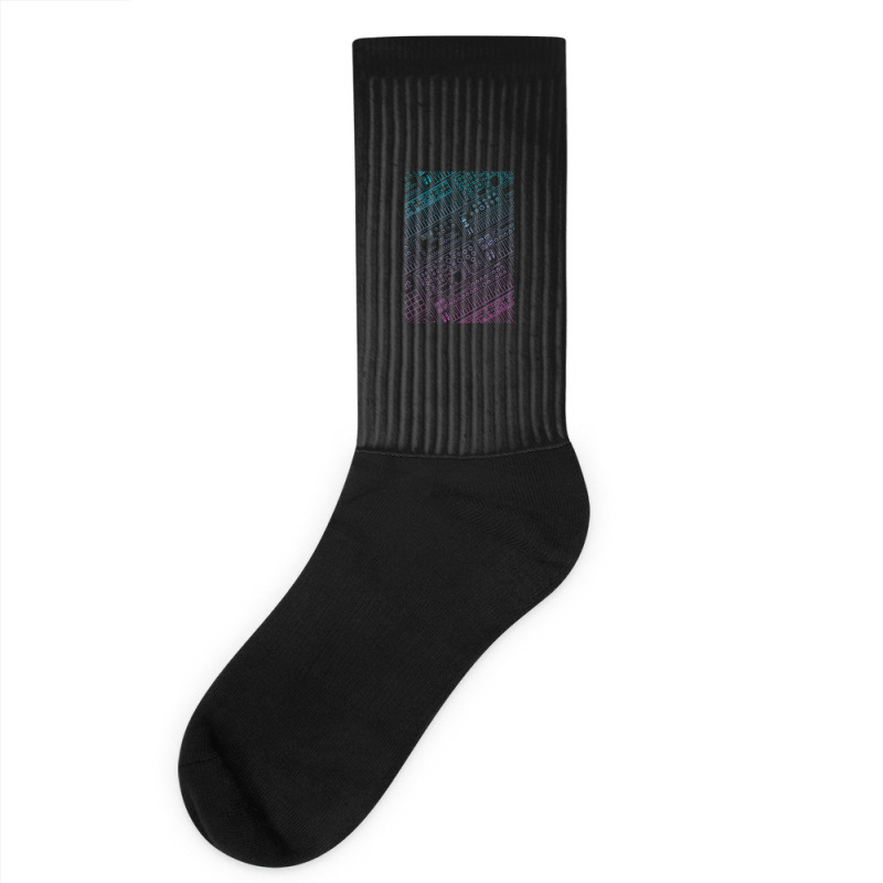 Synthesizer For Dj And Electronic Musician Classic Socks | Artistshot